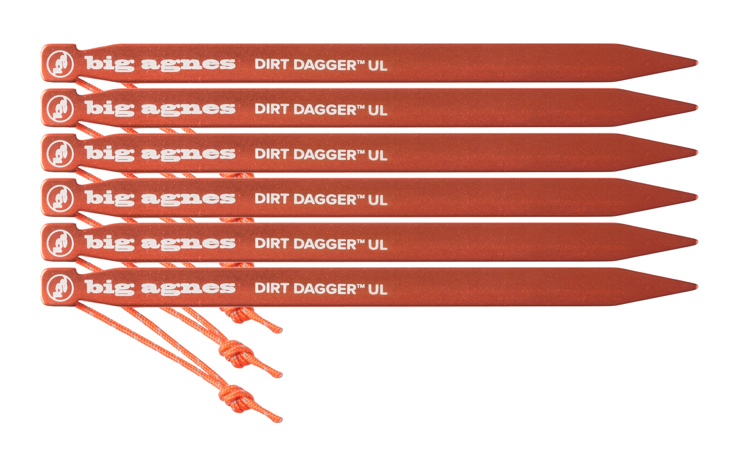 Big Agnes Dirt Dagger 15 cm Tent Stakes: 6-pack