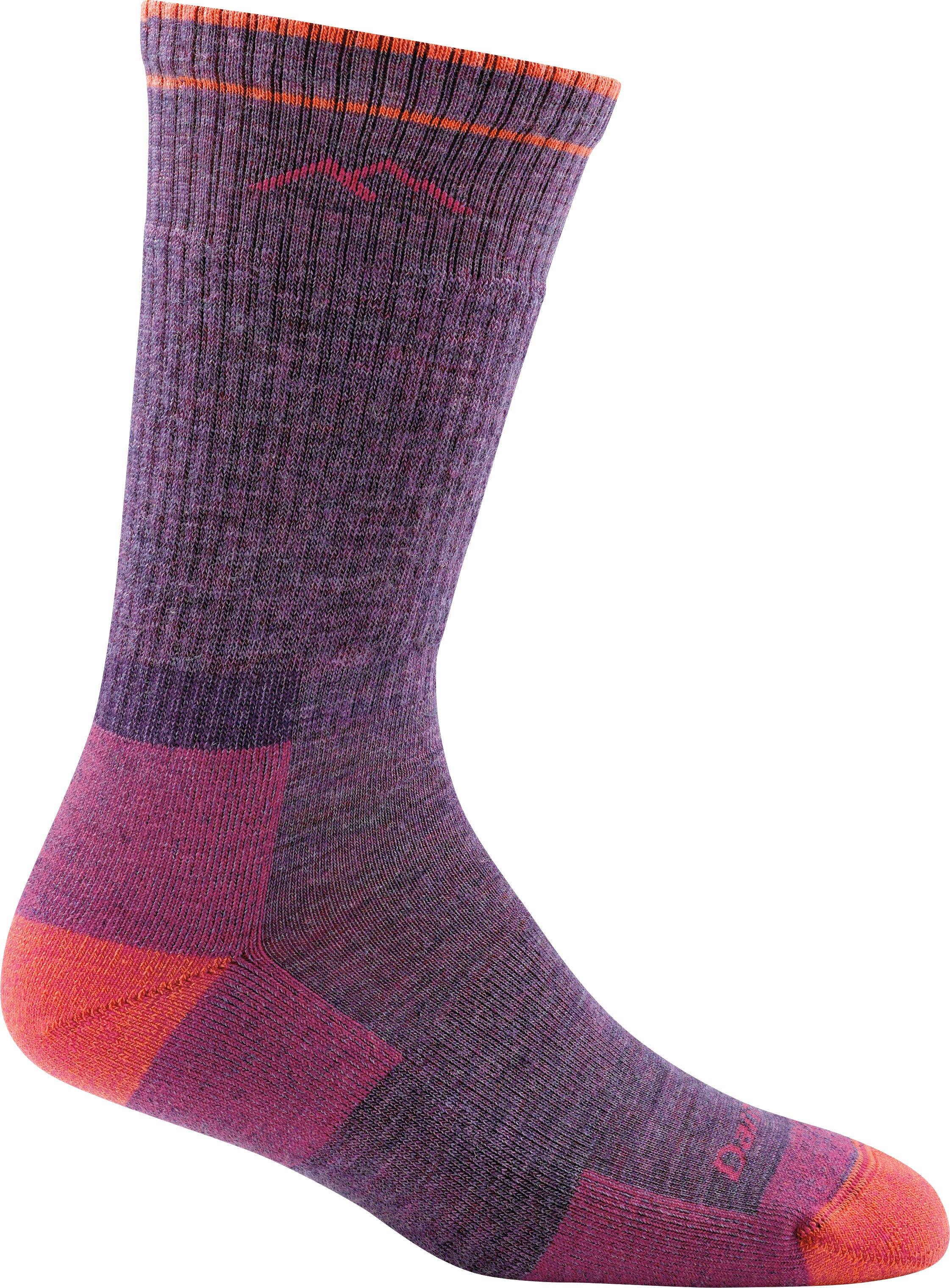 Hiker Boot Sock Cushion Plum Heather L