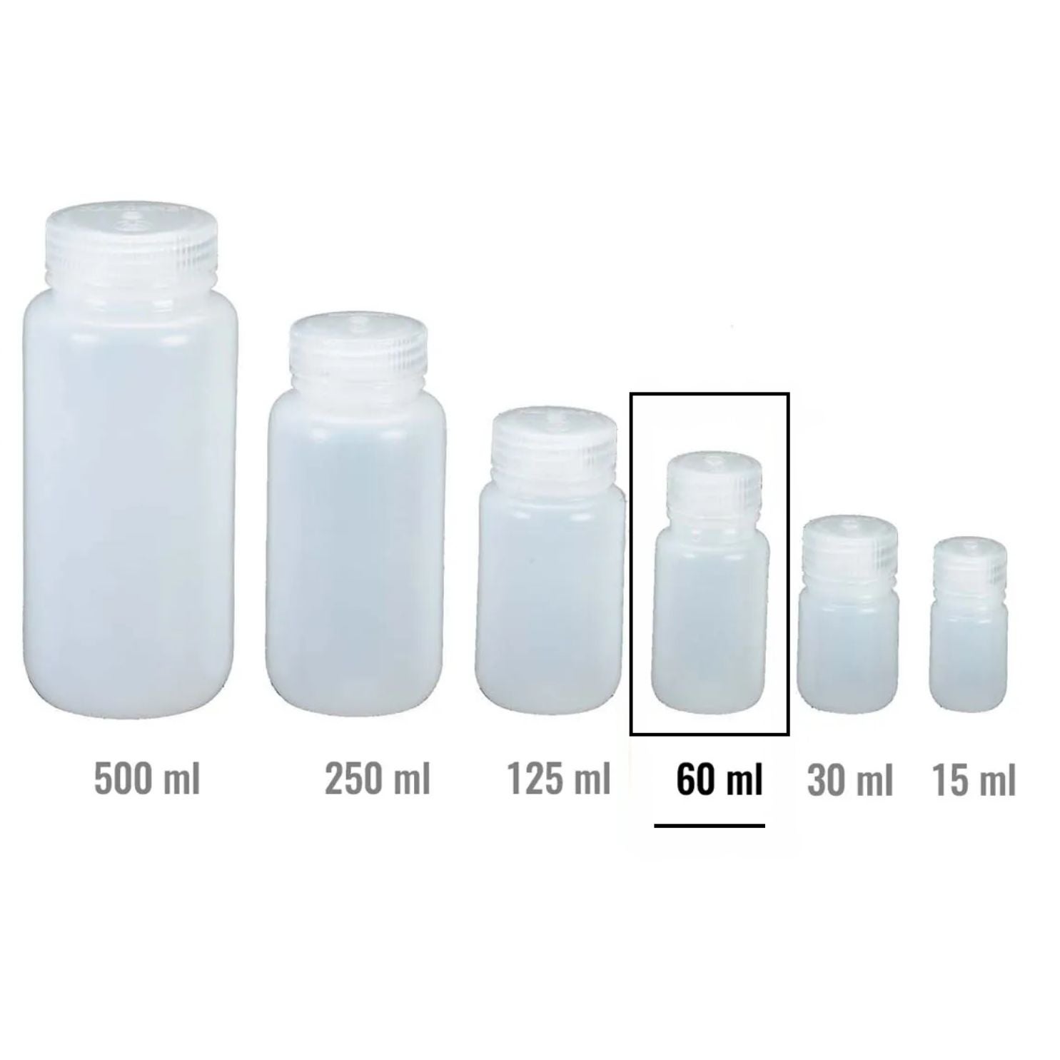Bottle, 60ml, WM, HDPE